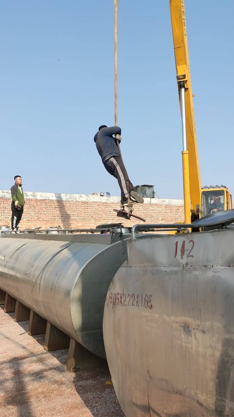 二手白钢储存罐白钢保温罐白钢海水运输罐减水剂运输罐
