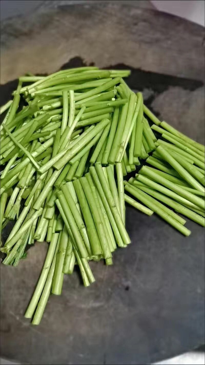 新鲜藜蒿去叶去根芦蒿杆泥蒿当天采摘