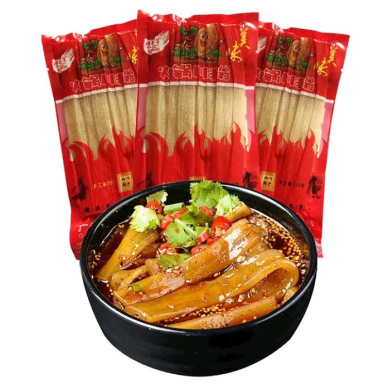 川爷火锅宽粉200g*10袋重庆正宗红薯粉皮粉条手工苕