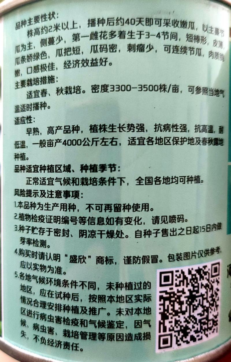 杂交水果黄瓜种子口口脆黄瓜种子可以生吃水分足
