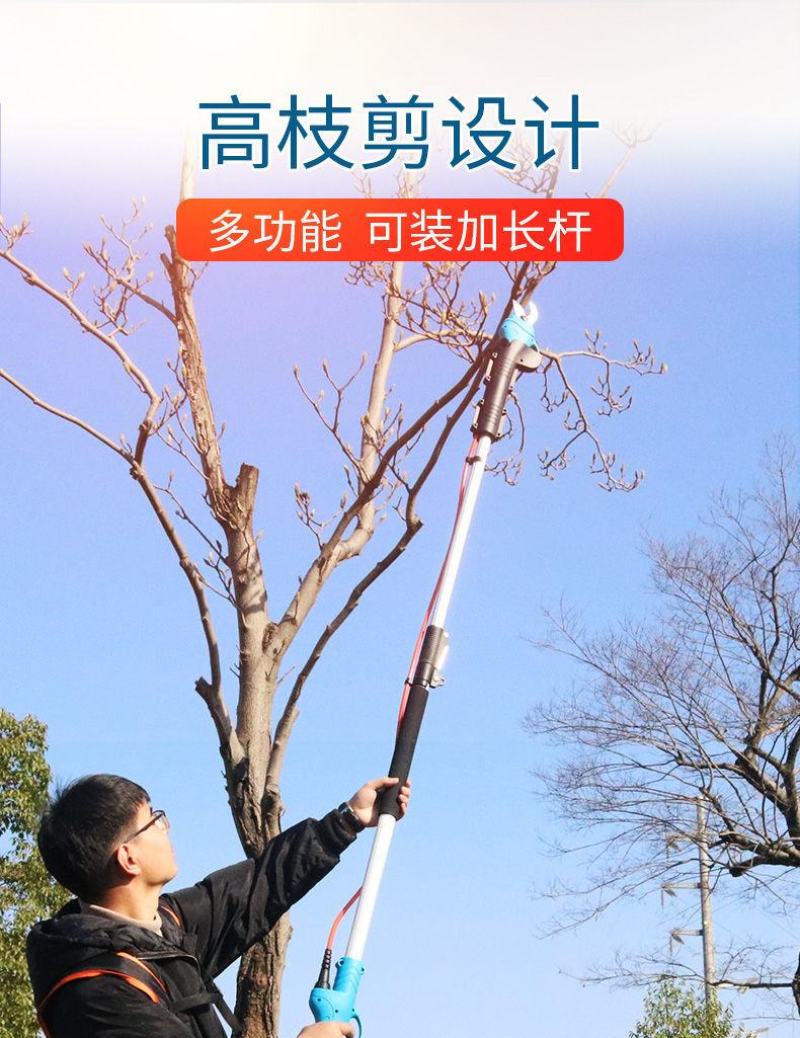 包邮果树剪刀电动剪园林园艺修剪机充电式果树枝修枝机剪枝机
