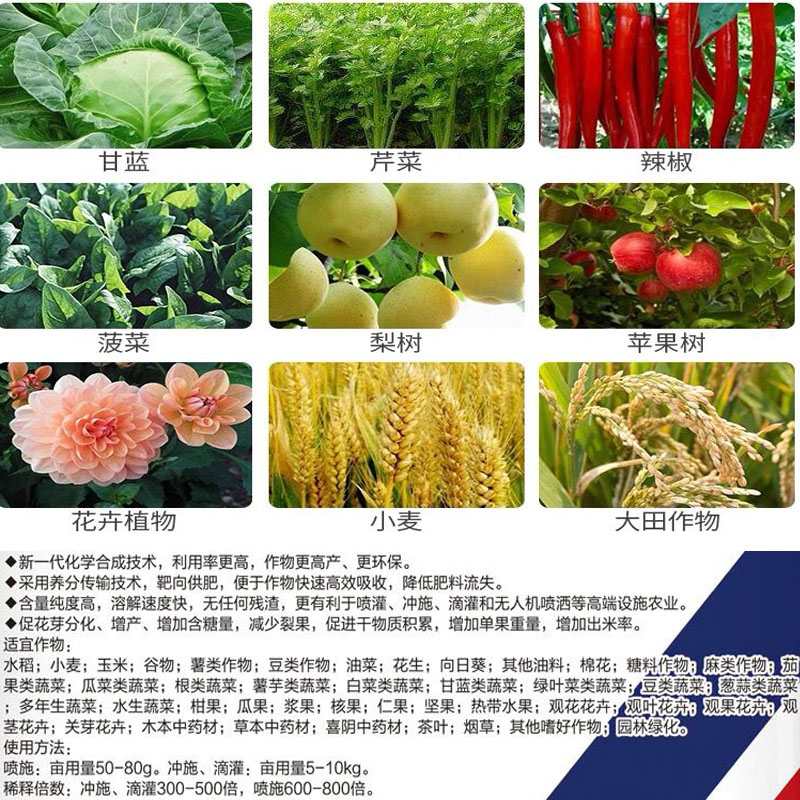 99%磷酸二氢钾大量元素水溶肥保花保果膨大增产粉剂速溶型