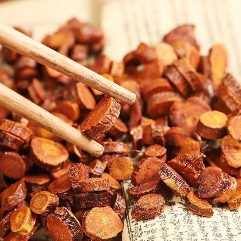 灸甘草中药材内蒙古野生小片蜜灸甘草片批发包邮