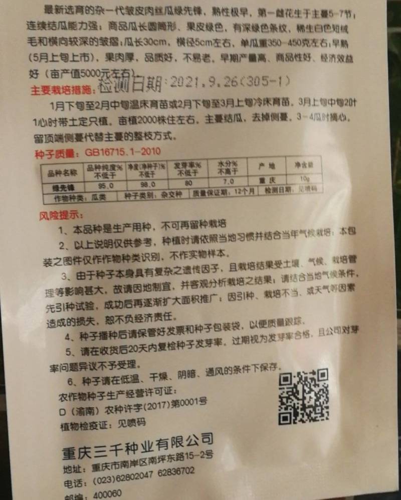 绿先锋丝瓜早熟丰产杂交一代。
