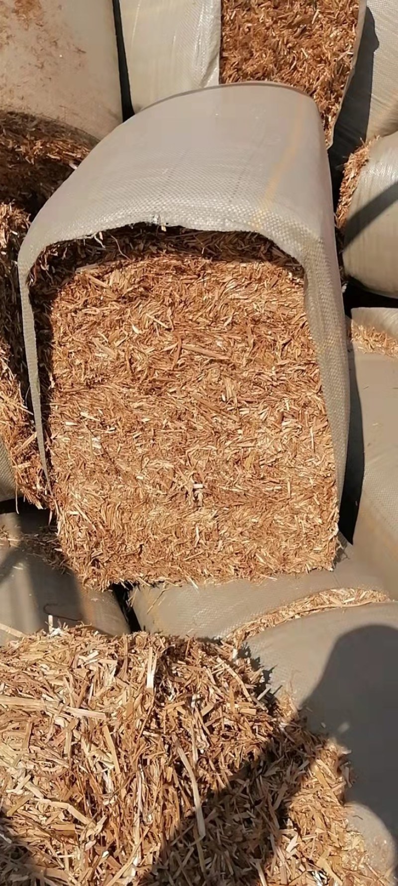 小麦秸秆，玉米草，青贮草料，营养丰富，长肉快