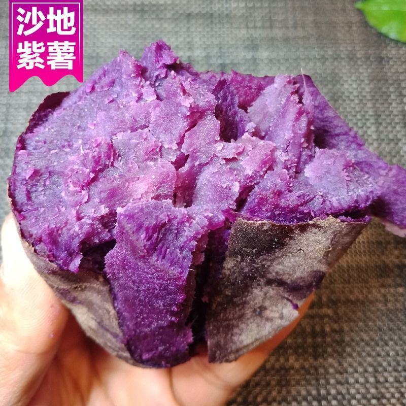 产地销新鲜紫薯批发价紫罗兰沙地紫薯番薯新鲜蔬菜鲜紫薯