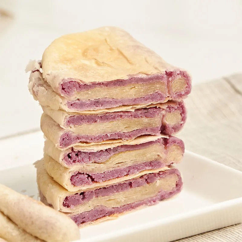 【日期新鲜】紫薯芋泥饼网红健康零食儿童饱腹餐营养早餐批发