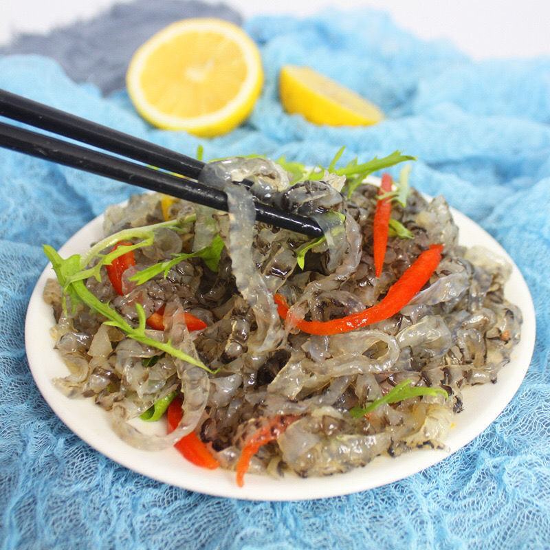 冷冻新鲜原味熟鱼皮泡椒鱼皮食材凉拌海鲜火锅餐饮批发包邮