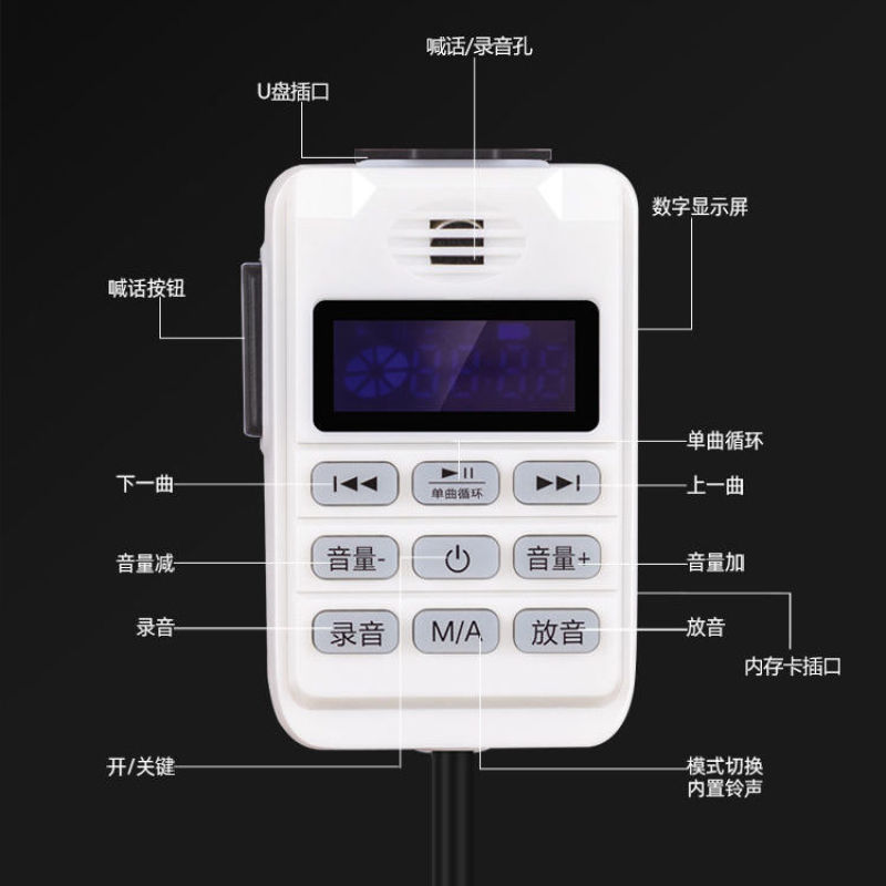车载喇叭音响叫卖宣传喇叭大功率车顶高音扬声器大音量摆摊