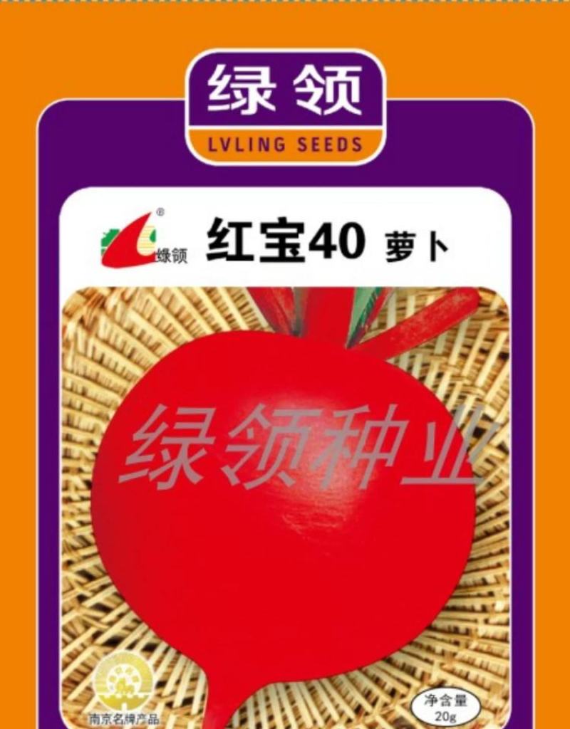 绿领春红萝卜种子，20克