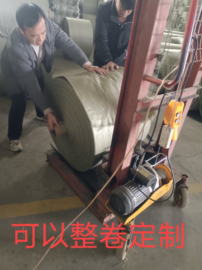 现货批发蛇皮编织袋布卷筒料筒布单层缠绕带半成品