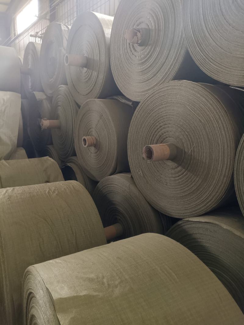现货批发蛇皮编织袋布卷筒料筒布单层缠绕带半成品