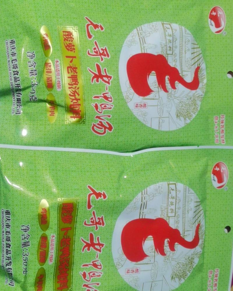 毛哥老鸭汤酸萝卜老鸭汤料350g×30袋