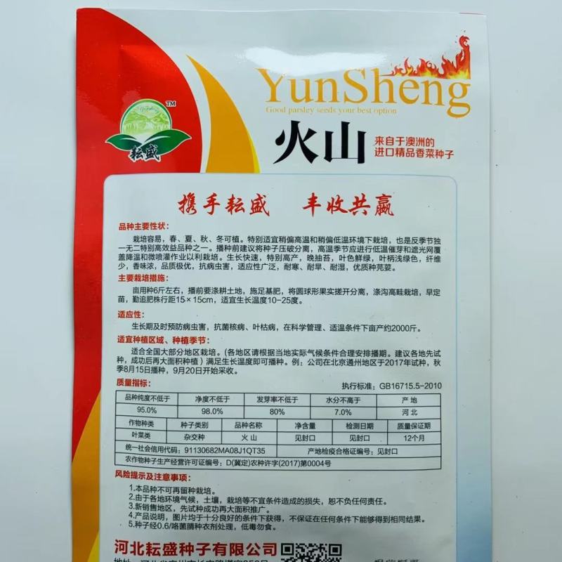 火山香菜种子澳洲进口精品香菜种子芫荽种子抗热又耐寒四季菜