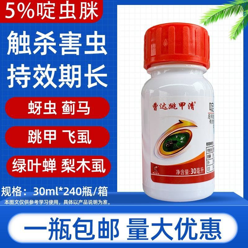 跳甲清10%啶虫脒柑橘蚜虫蓟马绿叶蝉飞虱农药杀虫剂
