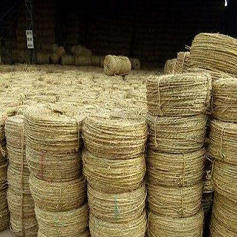 稻草绳花木移栽土球包扎绳捆绑树木保暖防冻绳农家乐稻草装饰