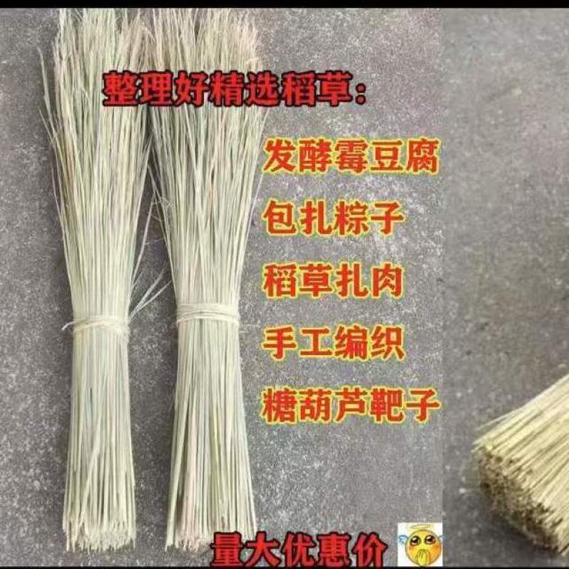 新鲜干稻草霉豆腐稻草杆手工精选稻草续窝草屋顶修复稻草装饰