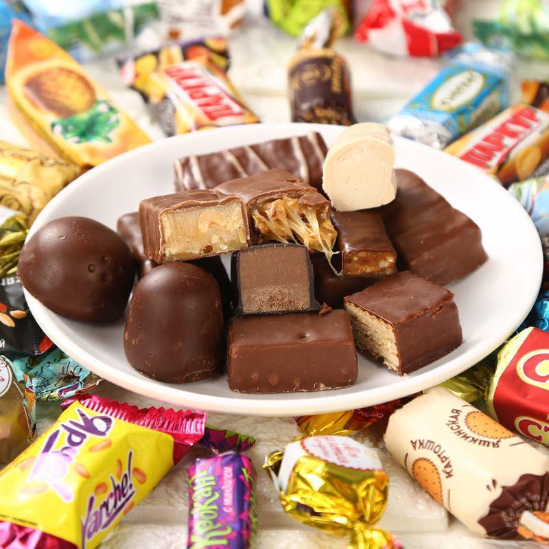 糖果混合巧克力糖紫皮糖多种混装糖果礼包喜糖年货