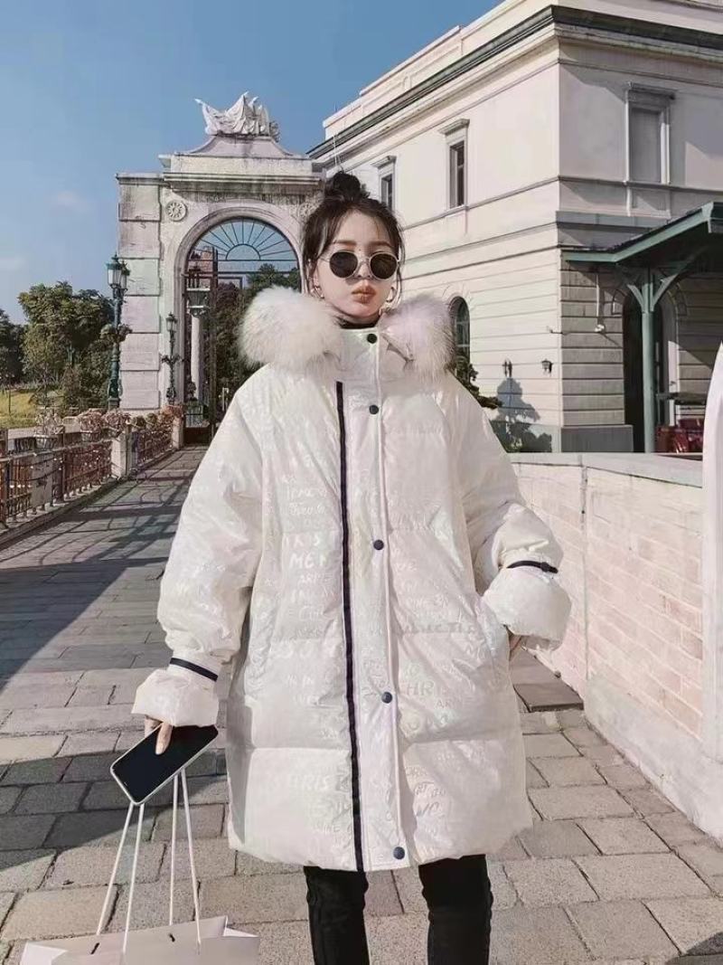 羽绒服女新款90白鸭绒抽绳韩版系带东大门大牌潮款时尚外套