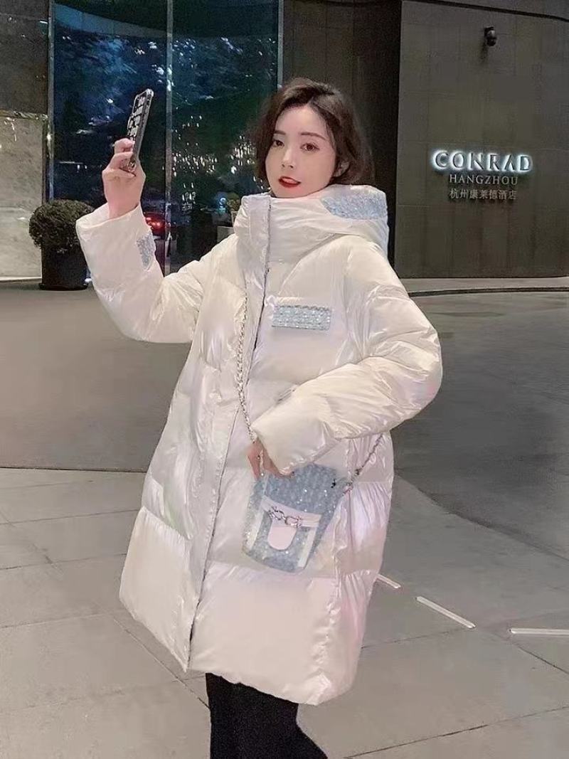 羽绒服女新款90白鸭绒抽绳韩版系带东大门大牌潮款时尚外套