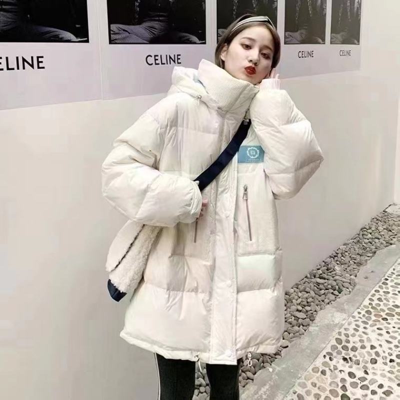 羽绒服女新款90白鸭绒抽绳韩版系带东大门大牌潮款时尚外套