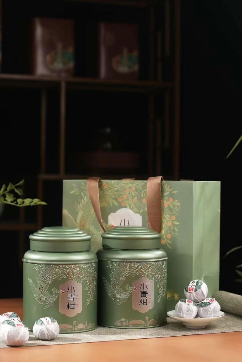 批发小青柑普洱茶陈皮茶普洱熟茶礼盒装500克