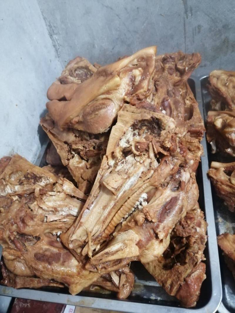 全熟猪头肉纯干货无水分散装每天现煮！剔骨、淸煮、不剔骨