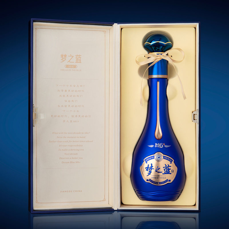 中国 うた 白酒 梦之蓝 夢之藍 52% M6 550mL