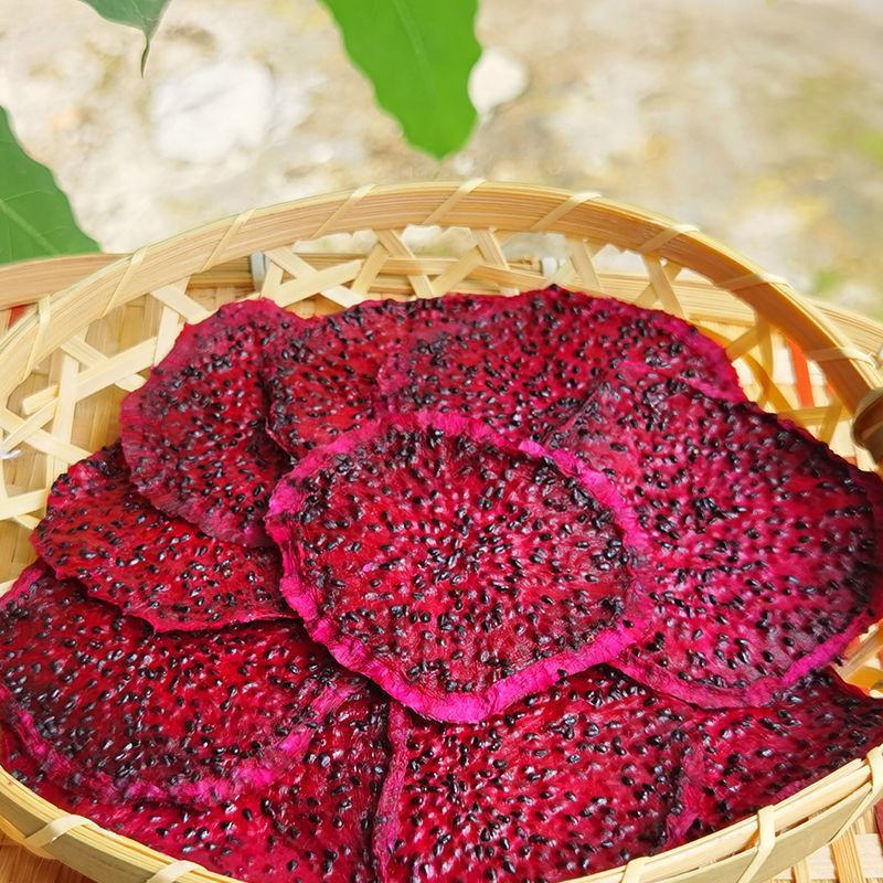 红心火龙果干西双版纳纯手工无添加零食即食水果火龙果干