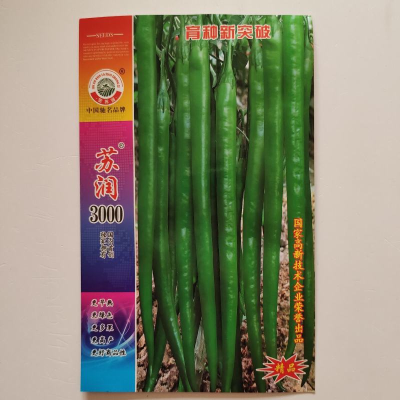 长线椒种子苏润3000辣椒种子早熟高产抗病长线椒种子