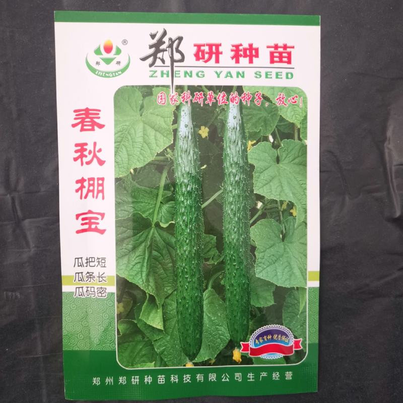 【精】中农春秋棚宝黄瓜种子20g，结果多，码密