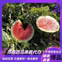 云南精品建水甜王西瓜大量有货，十吨起售价格便宜欢迎咨询
