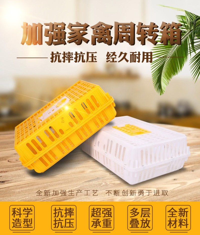 【量大从优】鸡笼周转箱家用大号加厚防摔养殖运输塑料鸡鸭鹅