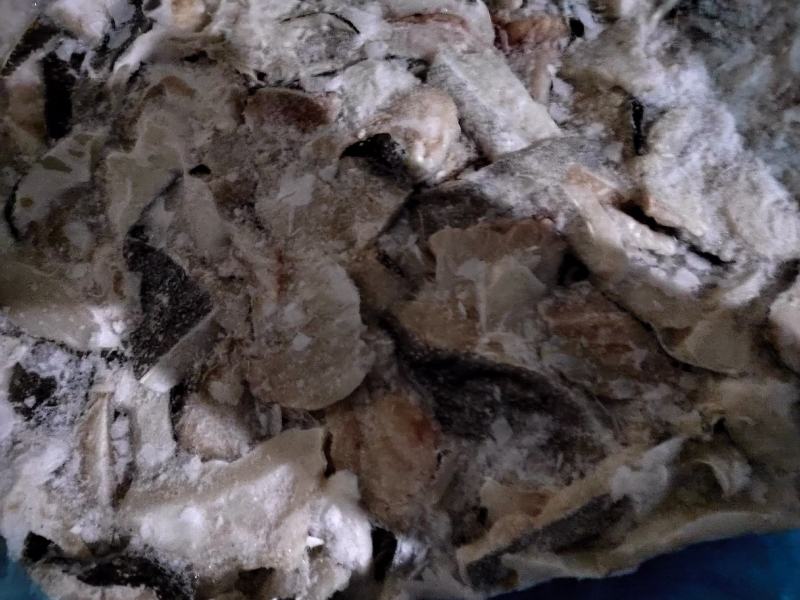 鳕鱼太平洋真鳕鱼带皮去刺大块碎肉，本店有各种鱼碎肉