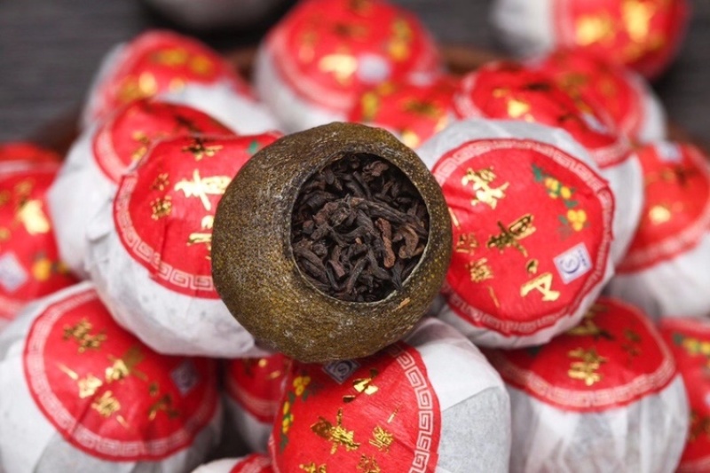 小青柑普洱茶