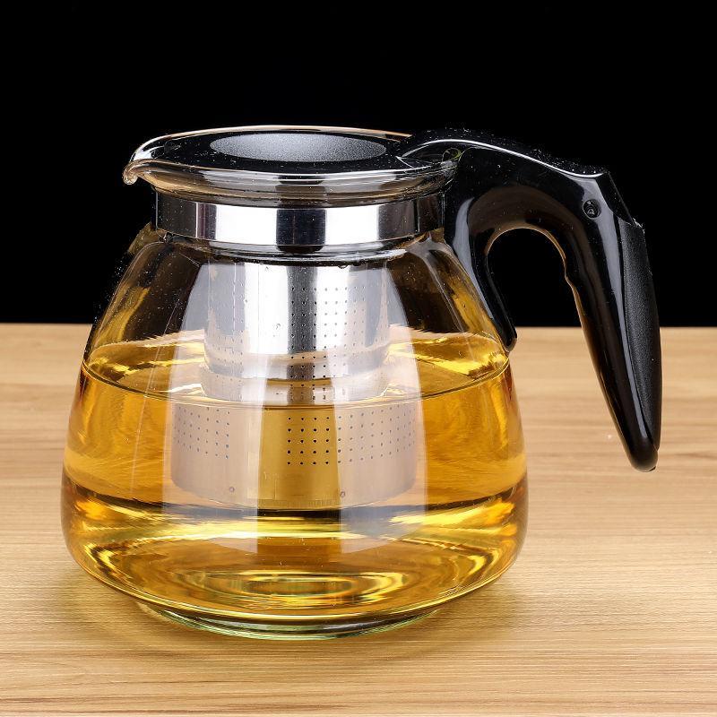 【一壶4杯8杯】1100ml-1800耐热玻璃过滤茶具