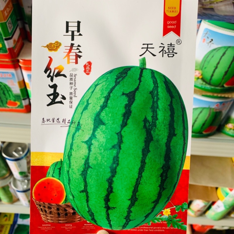 [标题]科望早春红玉礼品西瓜种子特早熟小型西瓜种籽耐寒耐热