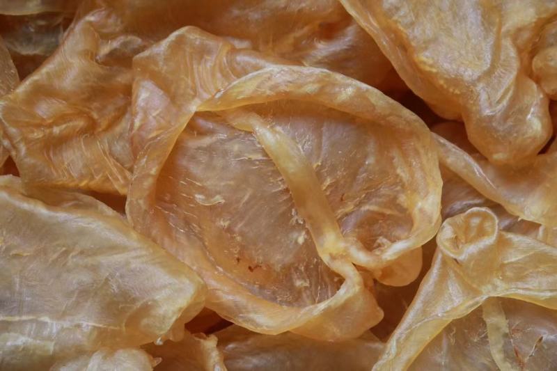 6头开边黄花胶鱼胶花胶颜色金黄色非常厚肉形状好个个都漂亮