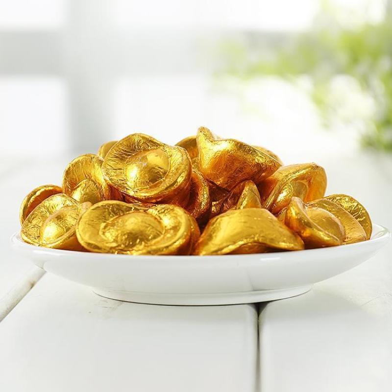 金币钱币巧克力元宝花生金条金球儿童零食圣诞节礼物喜糖果