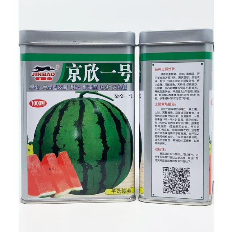 京欣一号甜王西瓜种子早熟糖度高薄皮大红瓤耐重茬西瓜种子