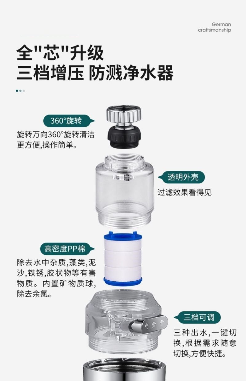 包邮接头喷水龙头过滤器家用通用防溅花洒自来水净水器滤水器