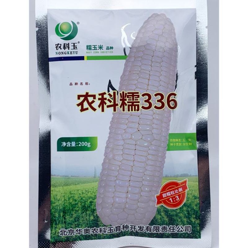 农科玉368白甜糯玉米种子大棒甜加糯农科糯336白玉米种