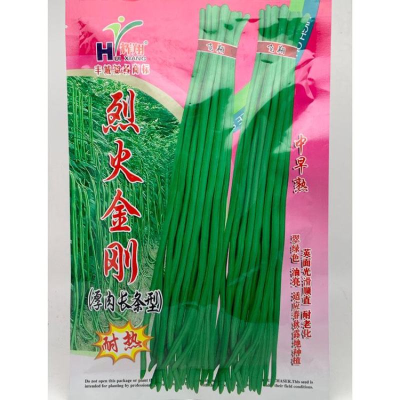 烈火金刚豇豆种子高产耐热厚肉长豆角种金光闪闪翠绿豆角种