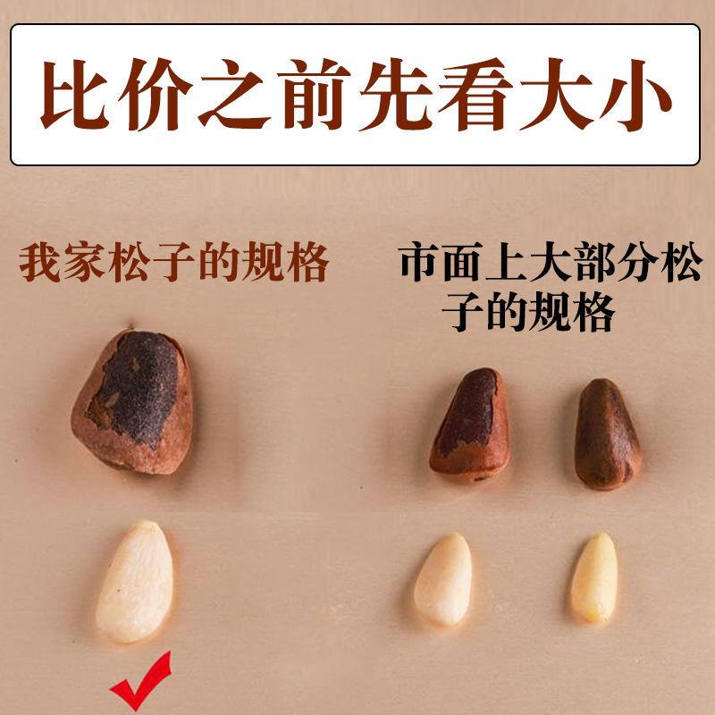 大粒开口松子东北野生特产散装袋装批发坚果炒货干果零食包邮