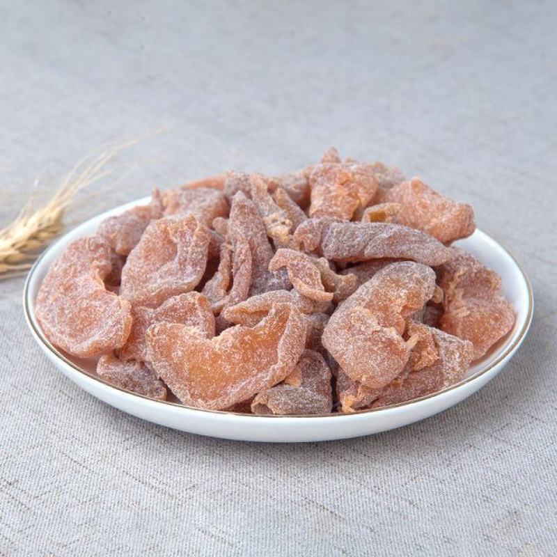 果脯蜜饯盐津桃肉办公休闲零食500g新鲜桃脯盐津桃条包邮