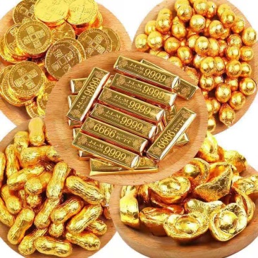 金币巧克力金条金元宝喜糖网红零食糖果年货结婚庆巧克力包邮