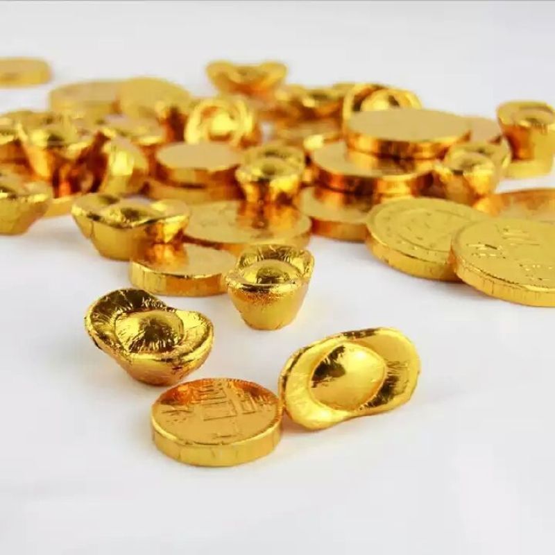 金币巧克力金条金元宝喜糖网红零食糖果年货结婚庆巧克力包邮