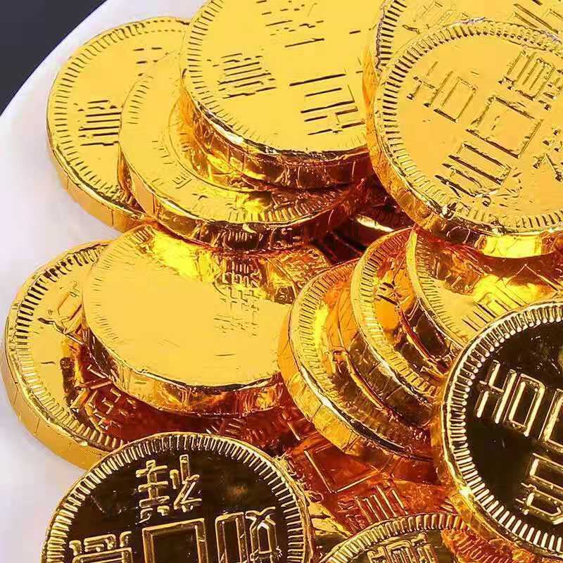 金币巧克力金条金元宝喜糖网红零食糖果年货结婚庆巧克力包邮