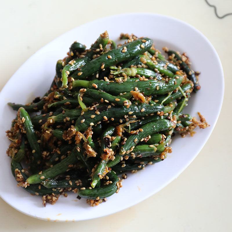 东北朝鲜族秘制香脆拌小黄瓜咸菜黄瓜泡菜酱菜黄瓜咸菜