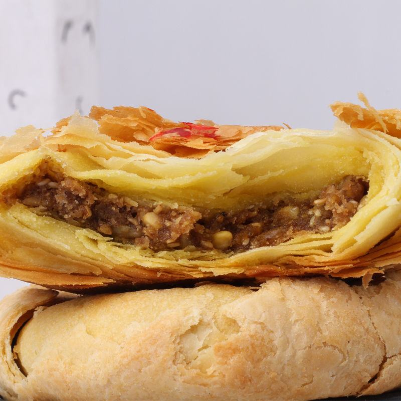 陕北子洲果馅糕点月饼酥皮馃馅五仁枣泥味陕西特产美食小吃包